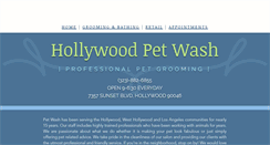 Desktop Screenshot of hollywoodpetwash.com