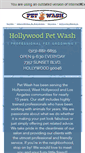 Mobile Screenshot of hollywoodpetwash.com